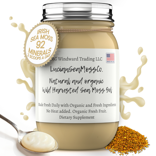 Bee Pollen Infused Organic Sea Moss Gel - Seamoss Global