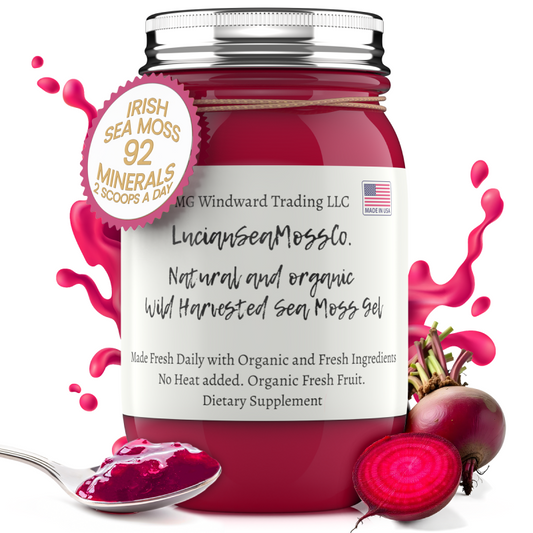Beet Root Infused Organic Sea Moss Gel - Seamoss Global