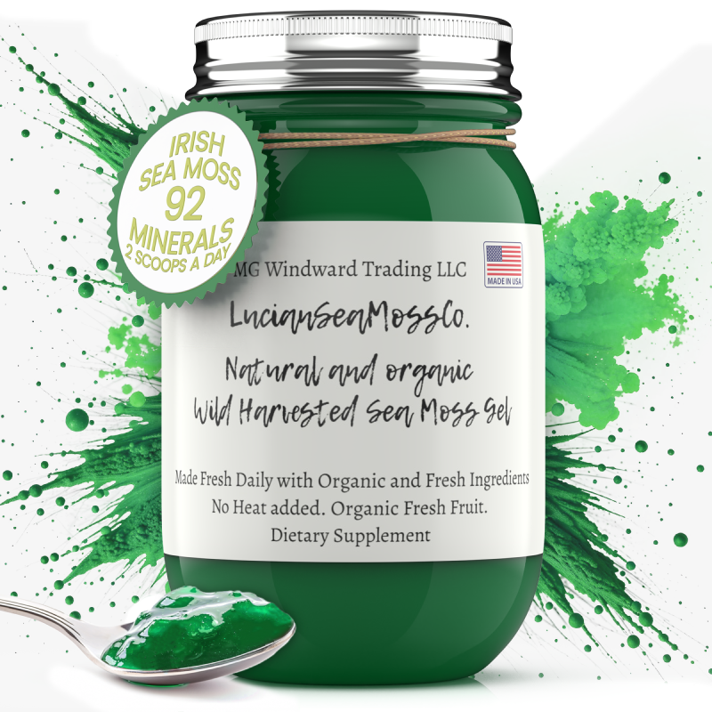 Chlorella Infused Organic Sea Moss Gel - Seamoss Global