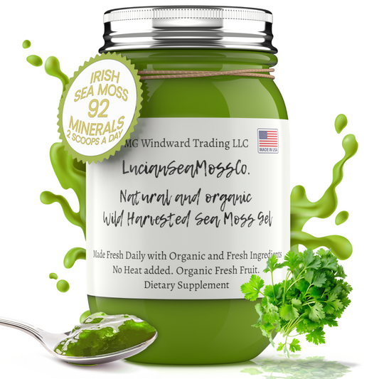 Cilantro Infused Organic Sea Moss Gel - Seamoss Global