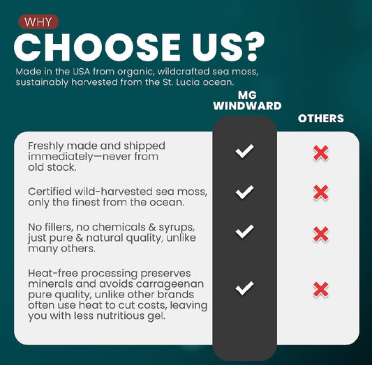 Omega 3 Infused Organic Sea Moss Gel - Seamoss Global