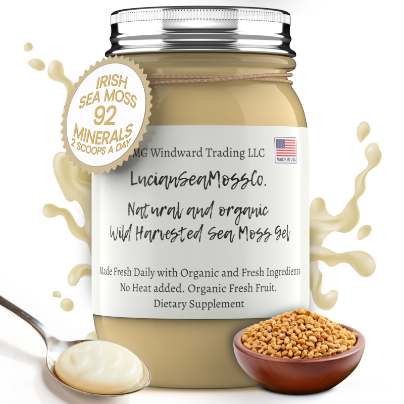 Fenugreek Infused Organic Sea Moss Gel - Seamoss Global