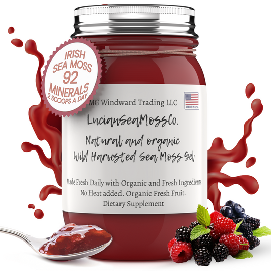 Fresh Organic Mixed Berry Infused Sea Moss Gel - Seamoss Global