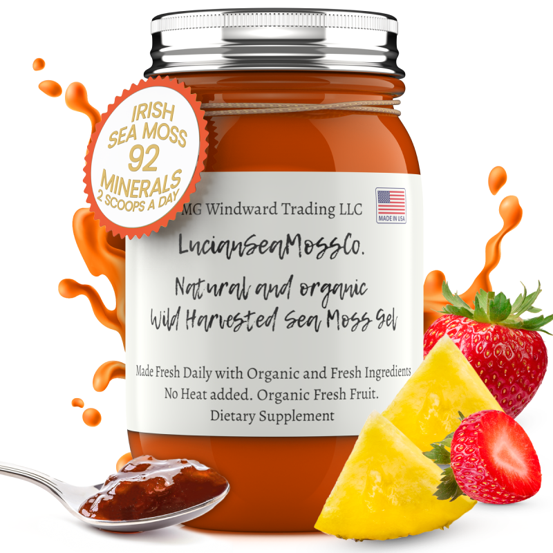 Fresh Organic Strawberry Pineapple Infused Sea Moss Gel - Seamoss Global