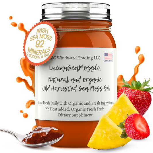 Fresh Organic Strawberry Pineapple Infused Sea Moss Gel - Seamoss Global