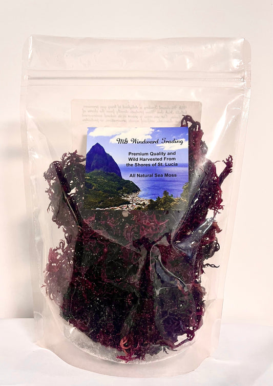 Pure Certified Wild Harvested Organic Purple Raw Sea Moss - Seamoss Global
