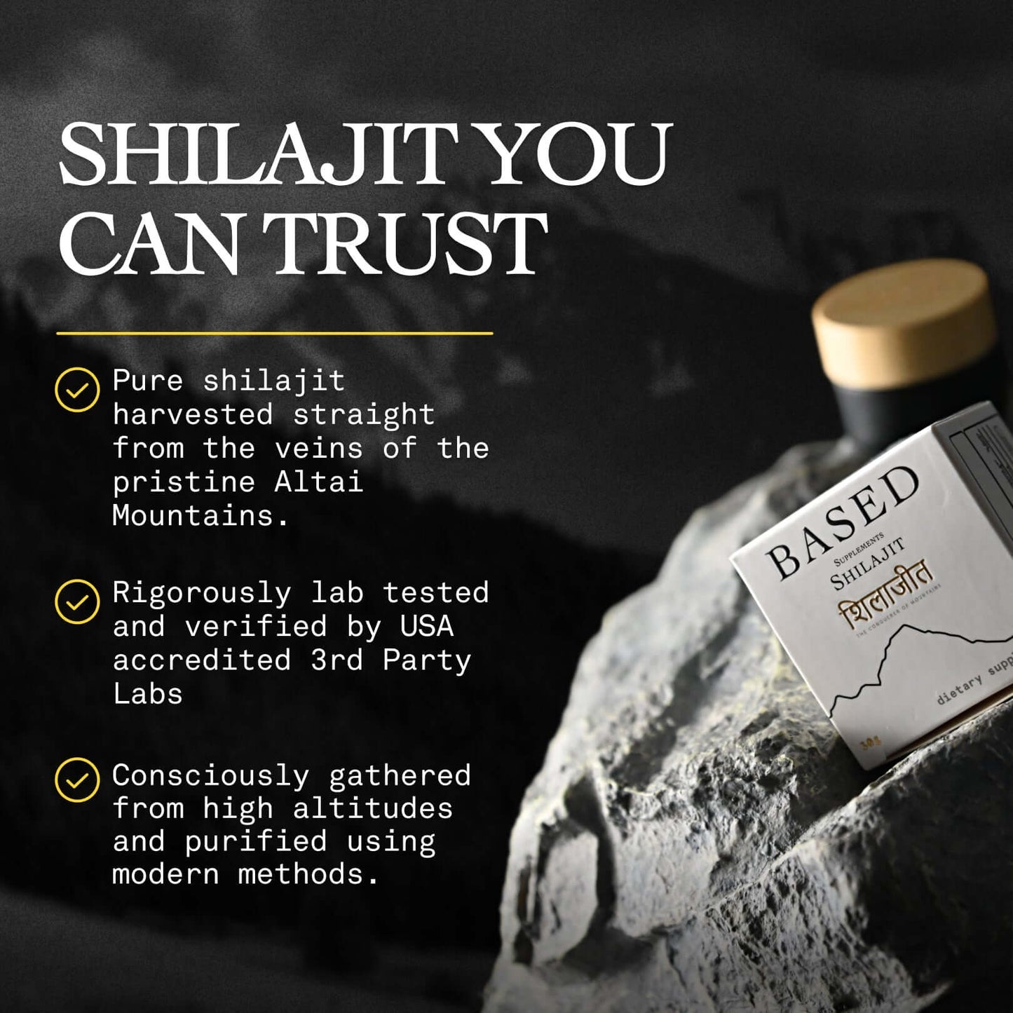 High Quality Pure Shilajit