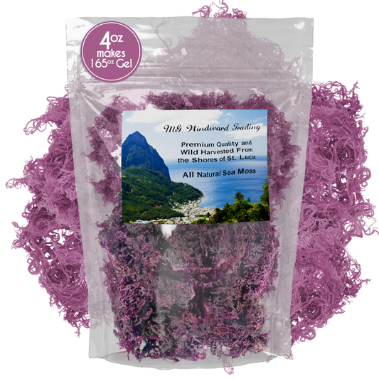 Pure Certified Wild Harvested Organic Purple Raw Sea Moss - Seamoss Global