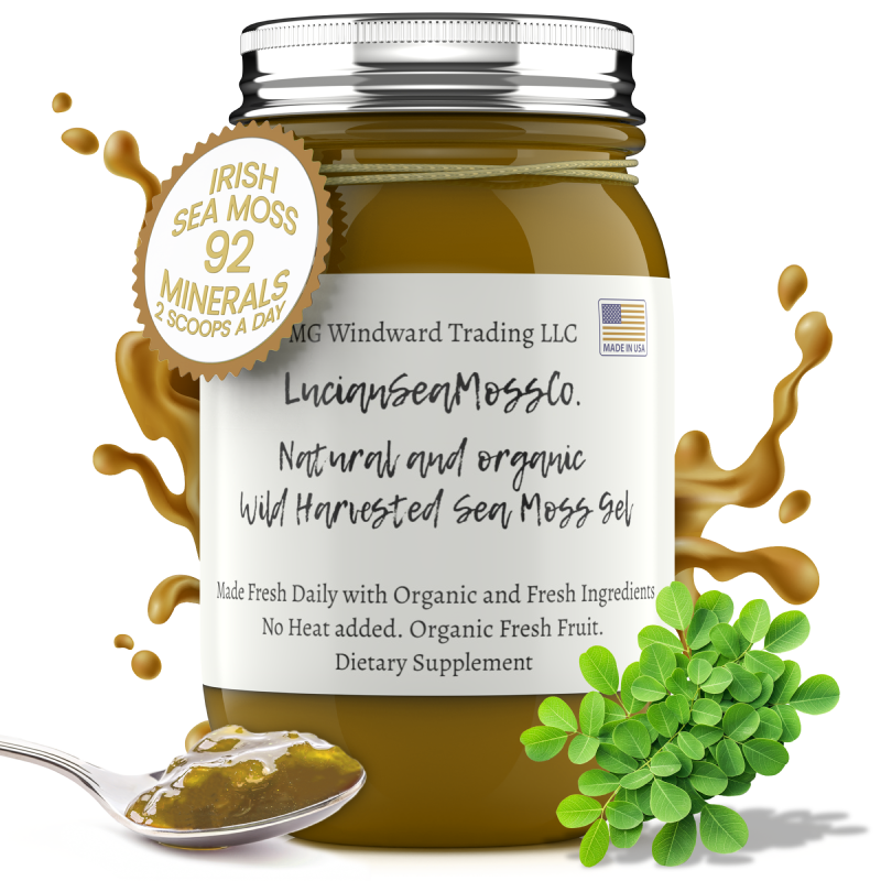 Moringa Infused Organic Sea Moss Gel - Seamoss Global