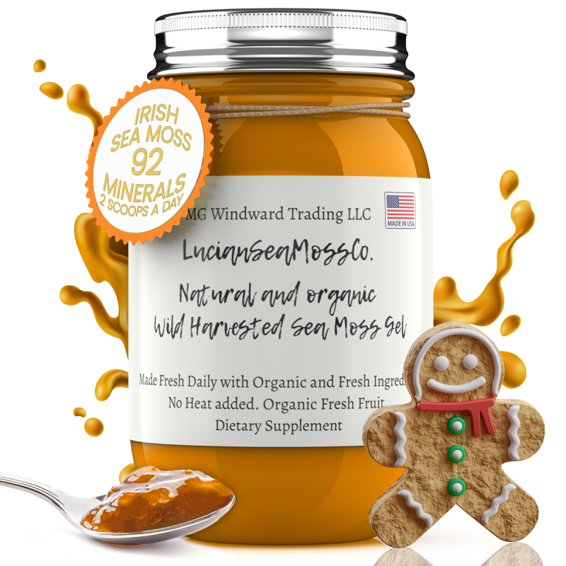 Organic Gingerbread Infused Sea Moss Gel - Seamoss Global