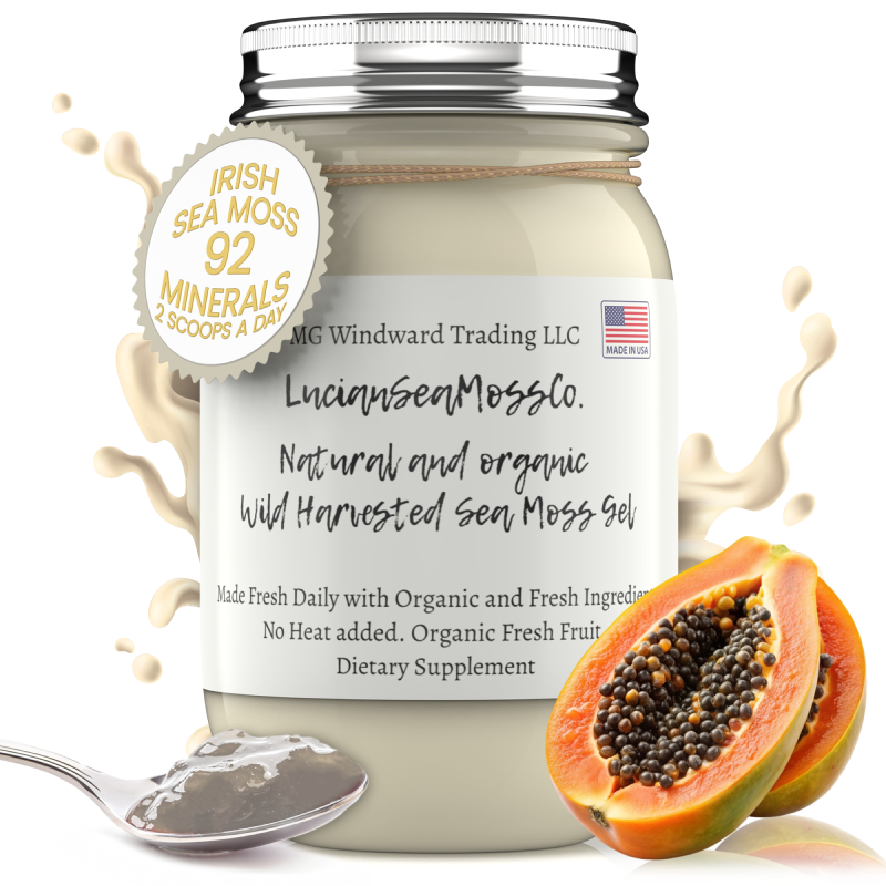 Organic Papaya Infused Sea Moss Gel - Seamoss Global