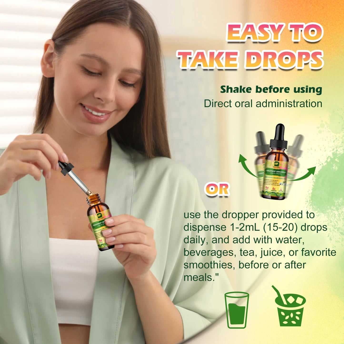 Sea Moss and Soursop Graviola Extract Drops Black Seed Oil