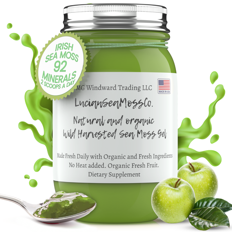 Super Greens Infused Organic Sea Moss Gel - Seamoss Global