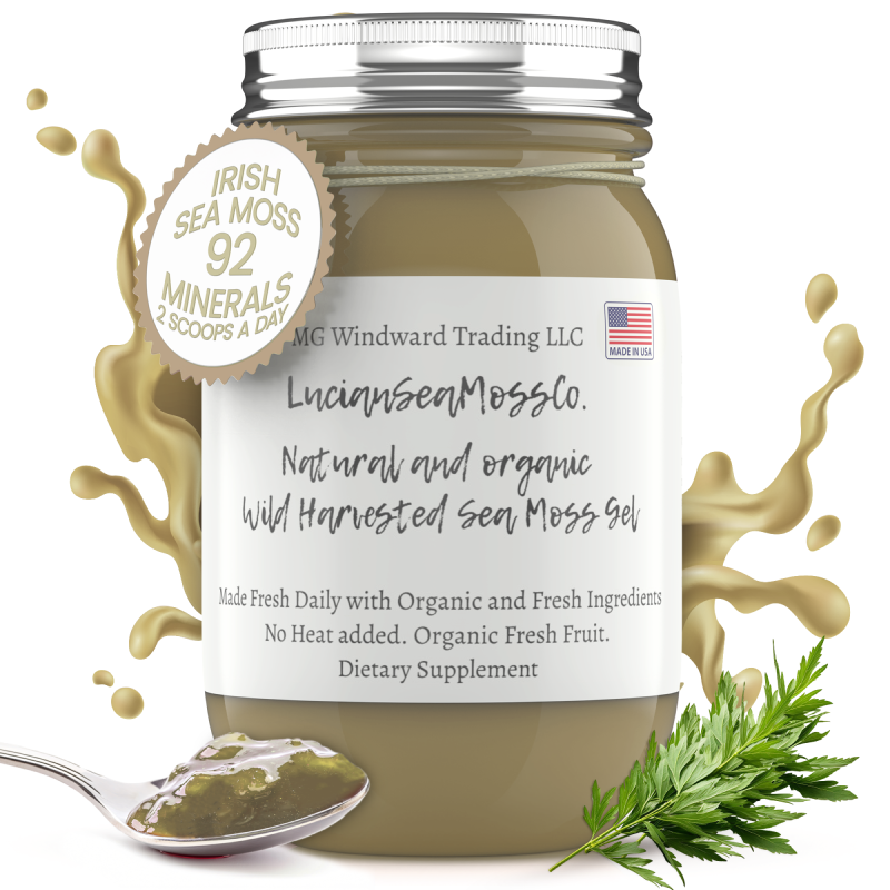 Wormwood Infused Organic Sea Moss Gel - Seamoss Global