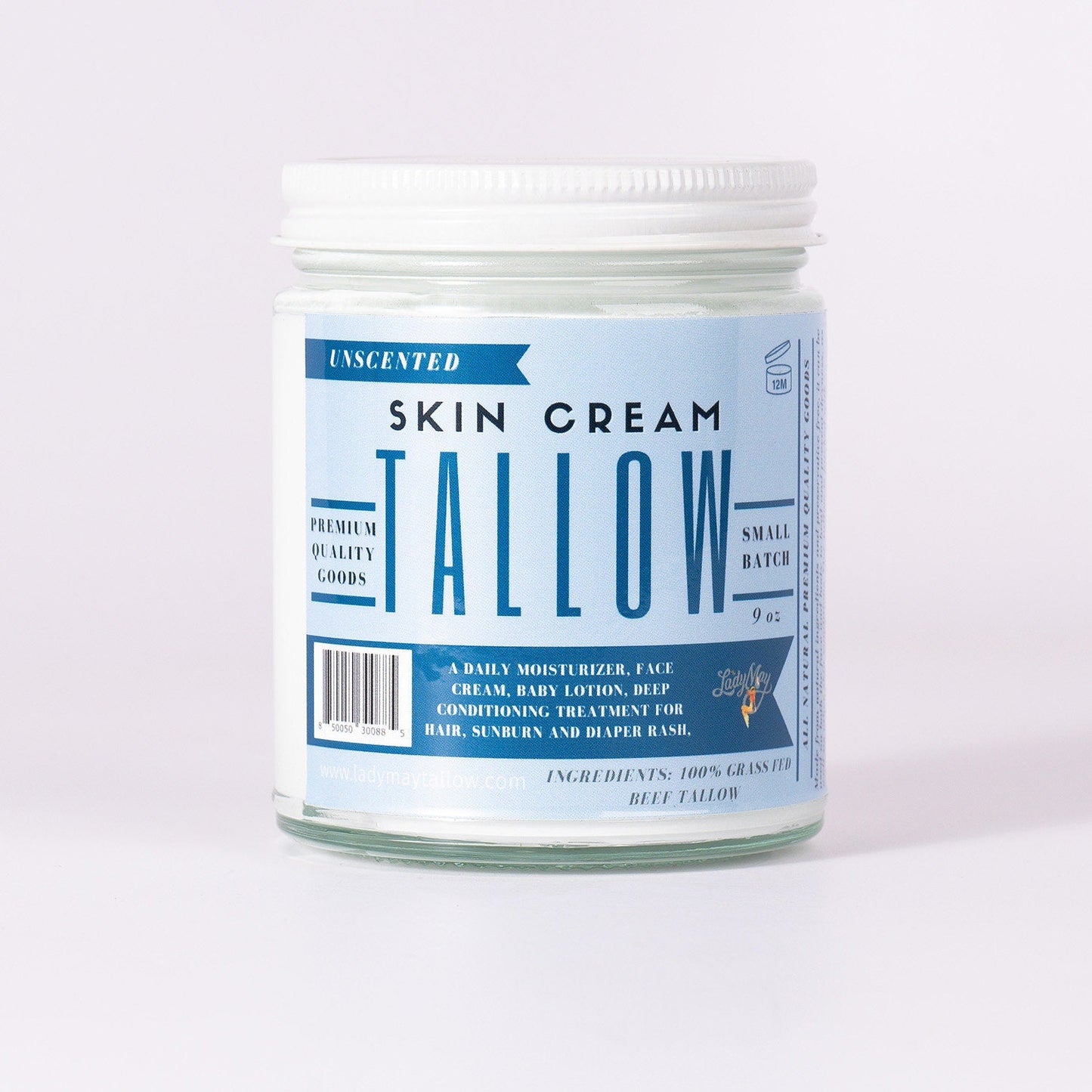 Tallow Skincare Collection – Unscented (9oz)