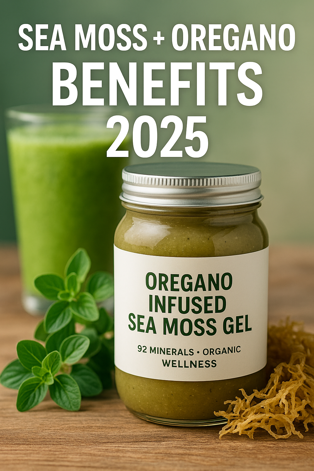 Oregano infused sea moss gel for immunity and gut health