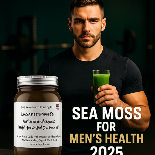 Sea moss smoothie for men’s energy and vitality.