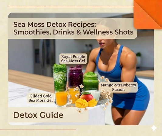 Hot & Smart Woman Blending Sea Moss Detox Drinks in Modern Kitchen