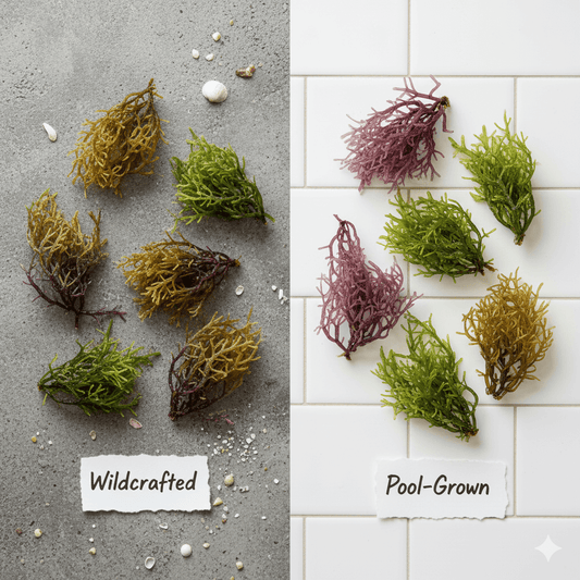 Wildcrafted vs Pool-Grown Sea Moss: What’s the Real Difference?