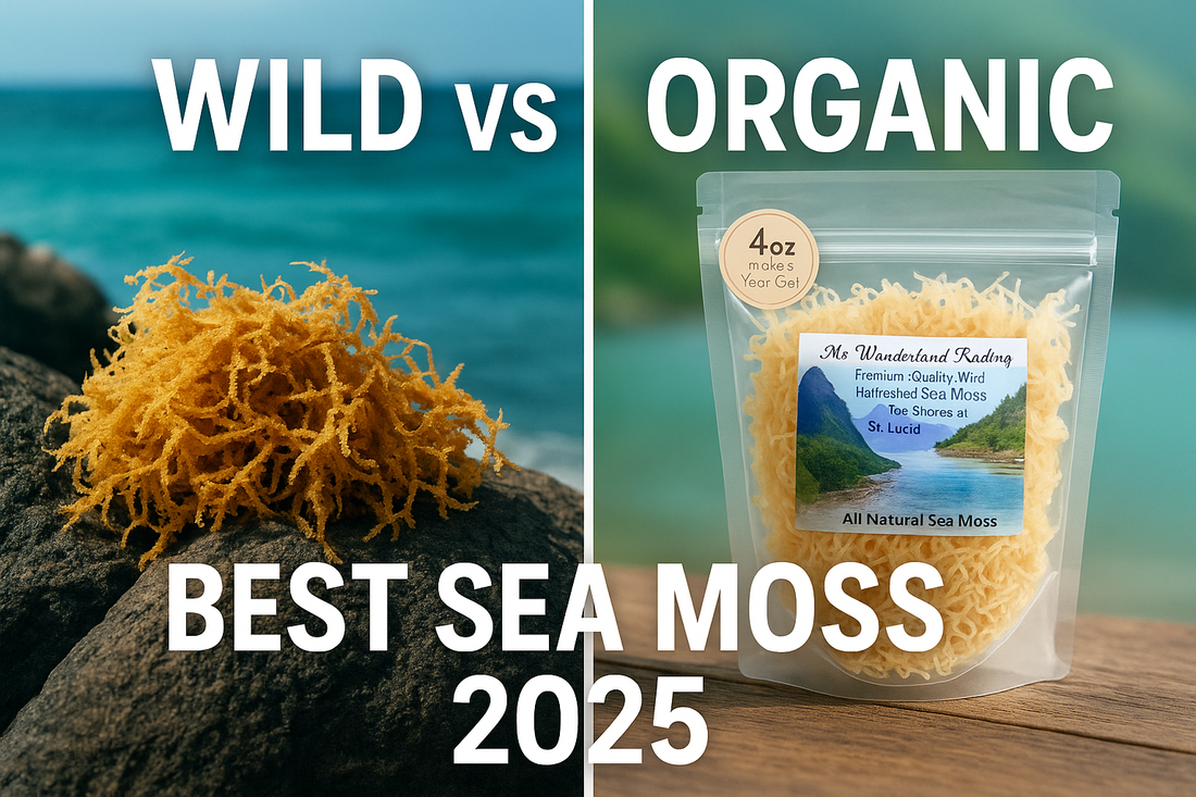 Certified raw organic sea moss package