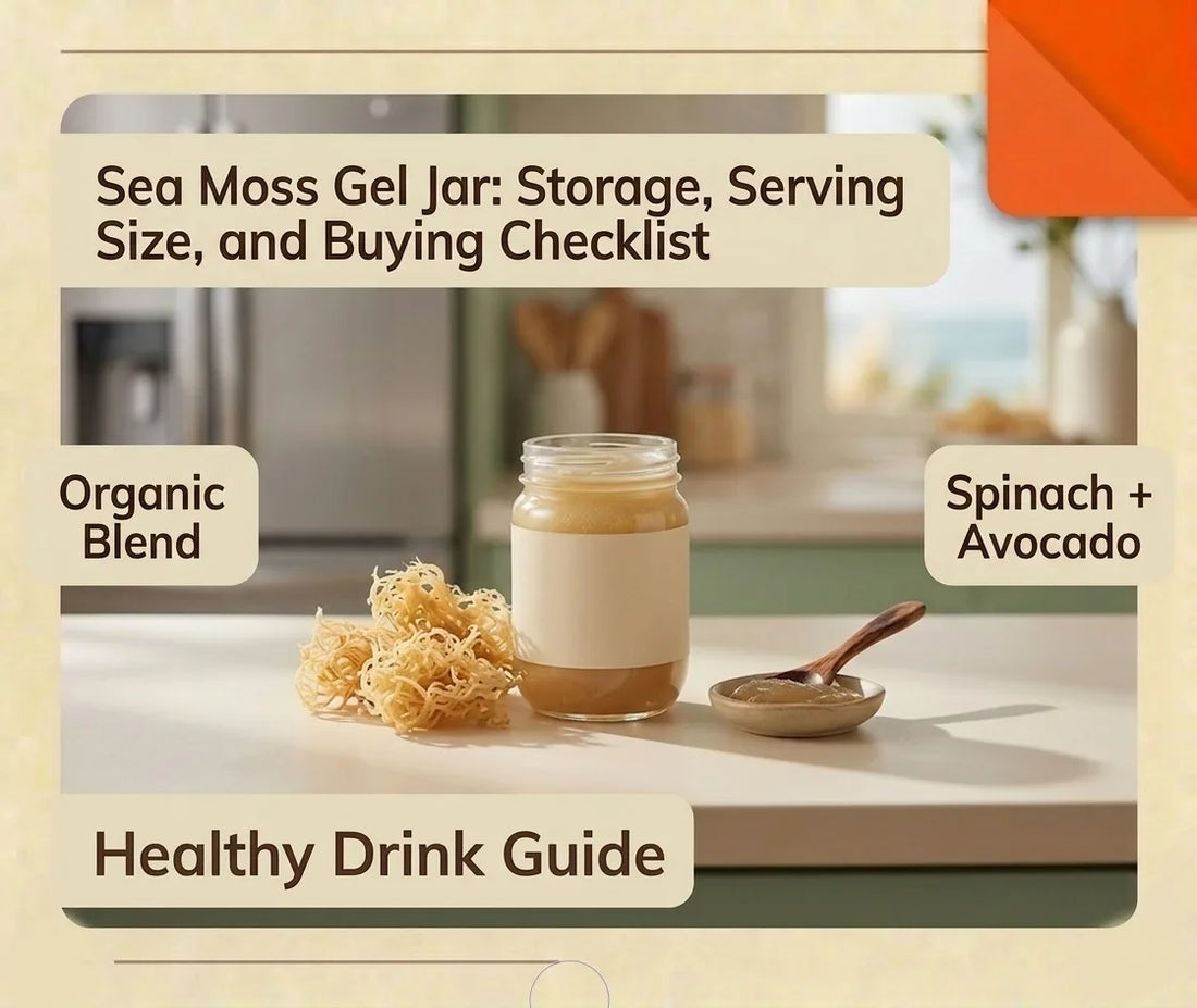 Plain and fruit infused sea moss gel jars for different daily routines