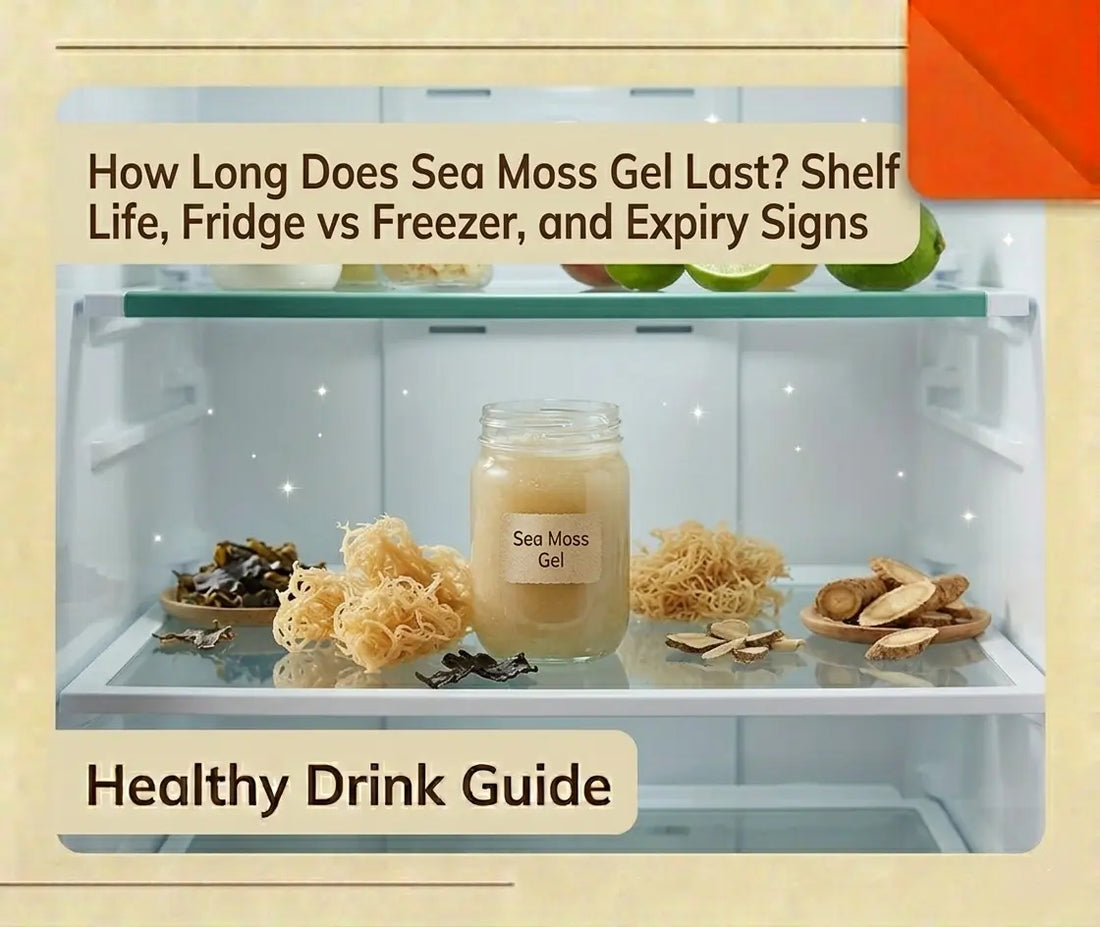 Learn sea moss gel shelf life in the fridge