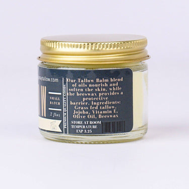 Unscented Tallow Balm - All Natural Grass Fed Beef Tallow Moisturizer