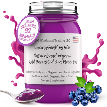 Fresh Organic Blueberry Infused Sea Moss Gel