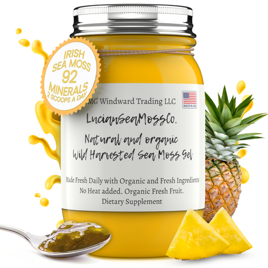 Fresh Organic Pineapple Infused Sea Moss Gel - Seamoss Global