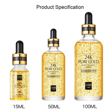 24K gold face serum