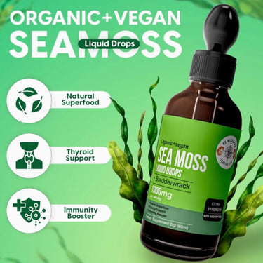 Fast-acting sea moss liquid supplement