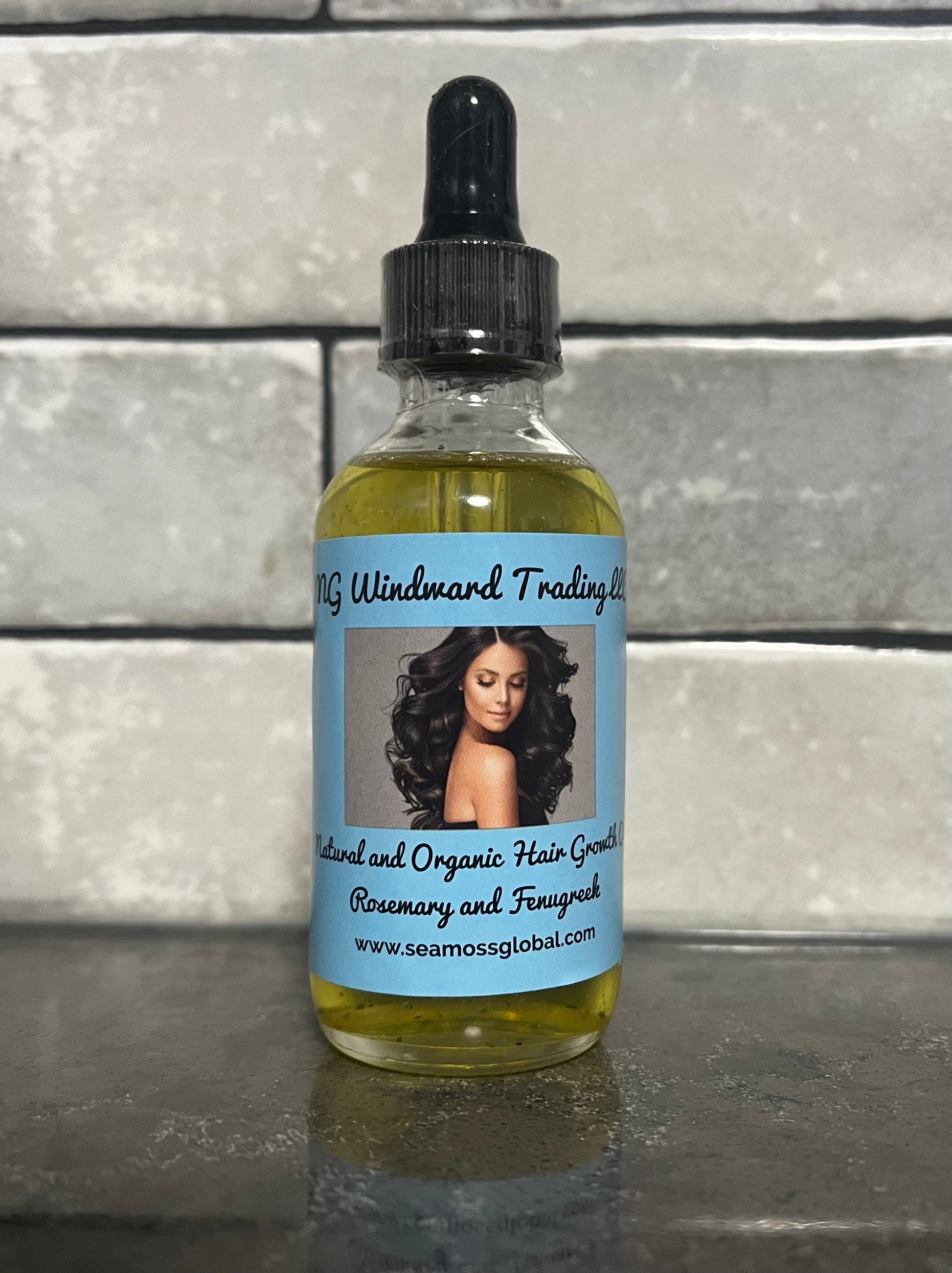 Organic Extra Strength Hair Growth Serum with Sea Moss, Fenugreek, and Rosemary - Seamoss Global