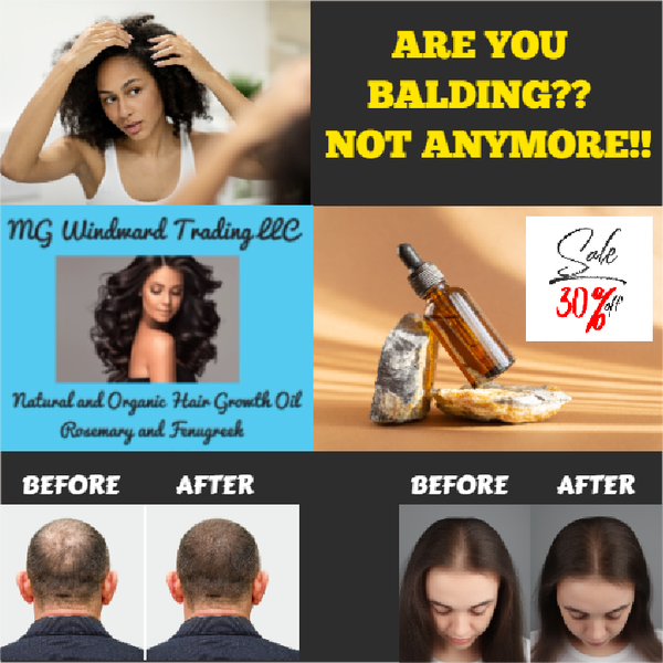Organic Extra Strength Hair Growth Serum with Sea Moss, Fenugreek, and Rosemary - Seamoss Global