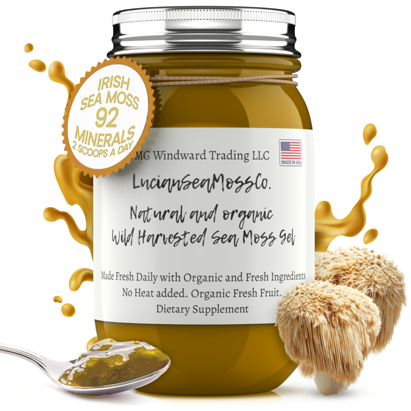 Lion's Mane Infused Organic Sea Moss Gel - Seamoss Global