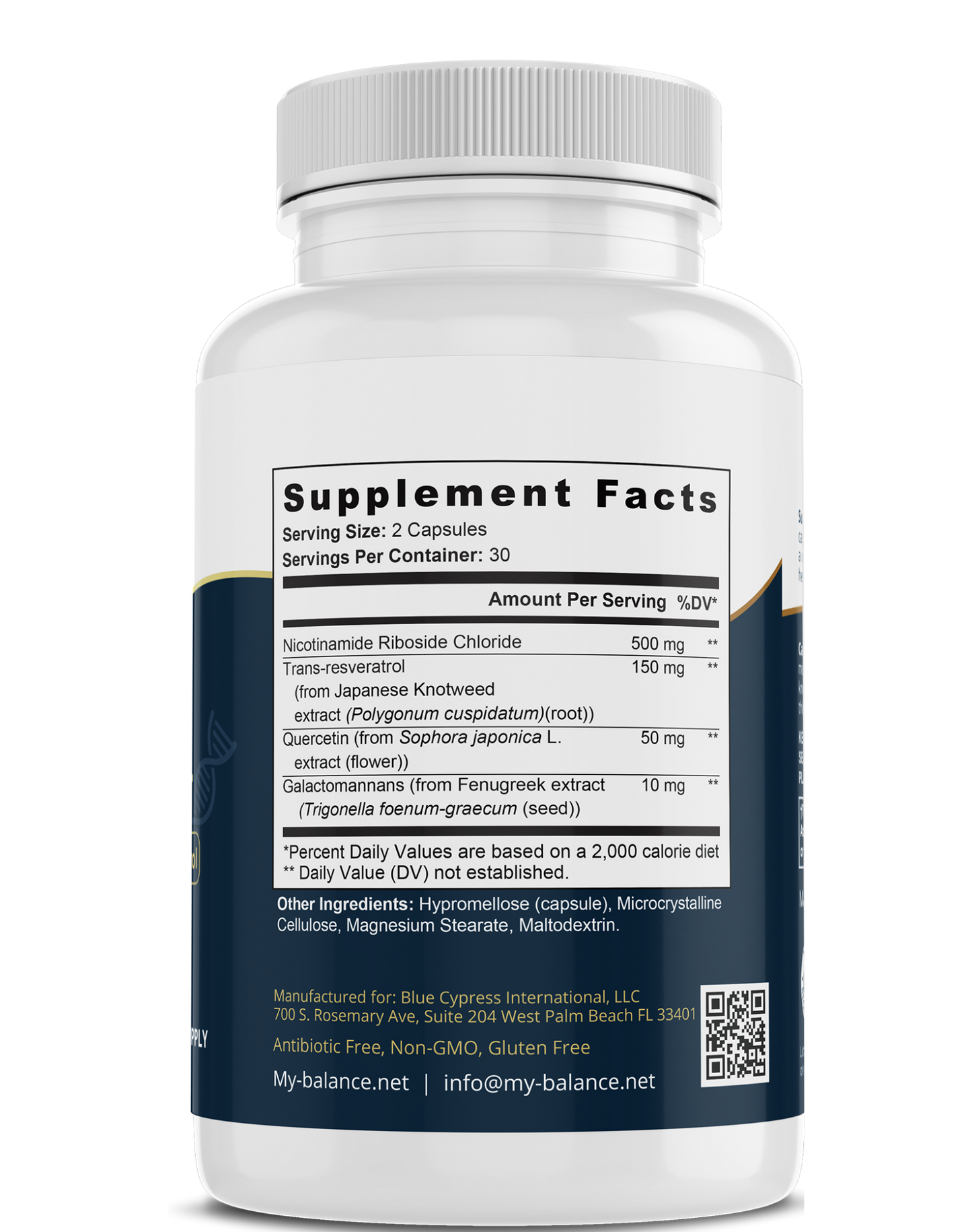 NAD+ with Nicotinamide Riboside & Resveratrol – Cellular Support Formula