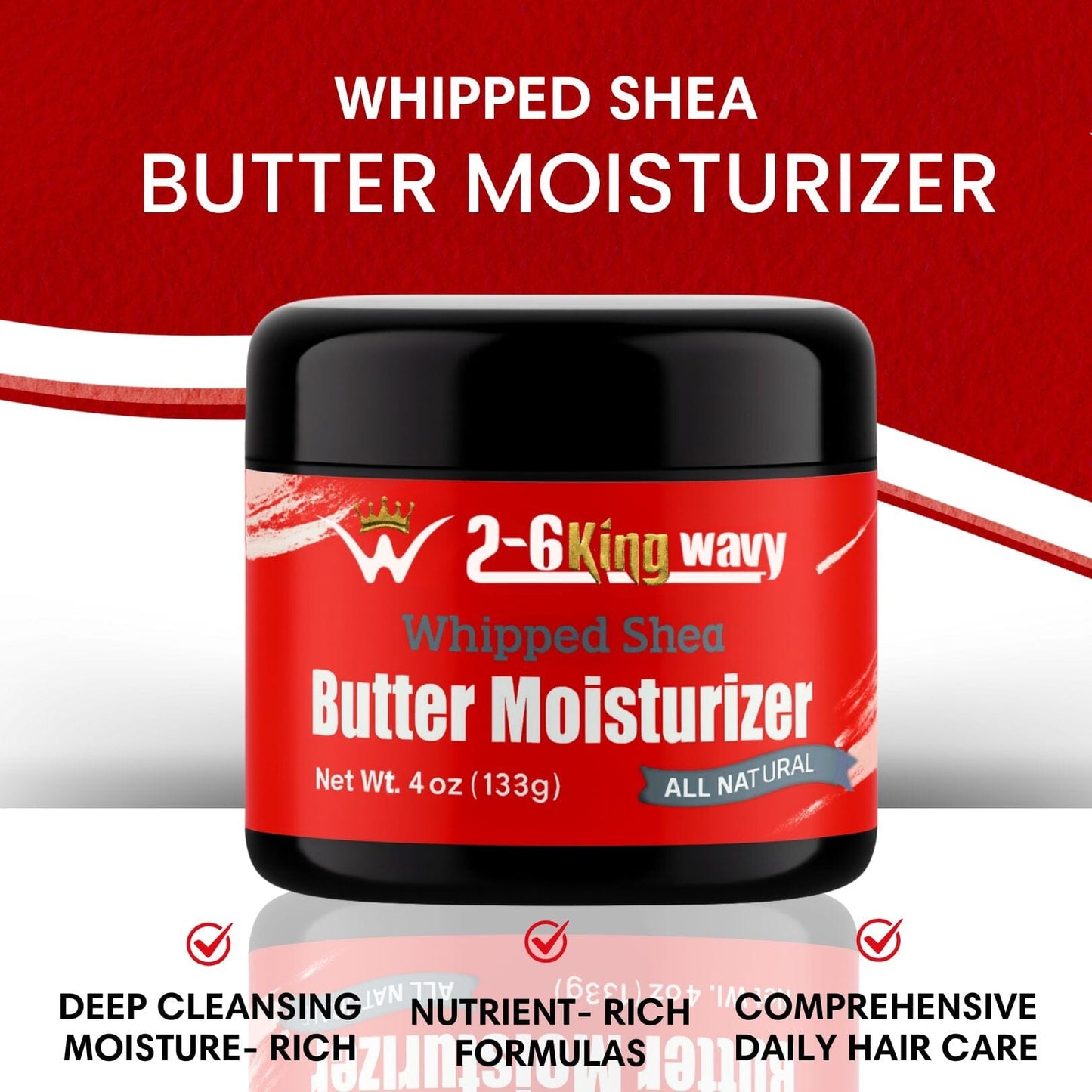 Revolutionary 2-6 King Wavy's Whipped Shea Butter Hair Moisturizer