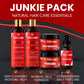 Natural Hair Care Essentials Bundle for Waves & Coarse Hair (Junkie Pack)