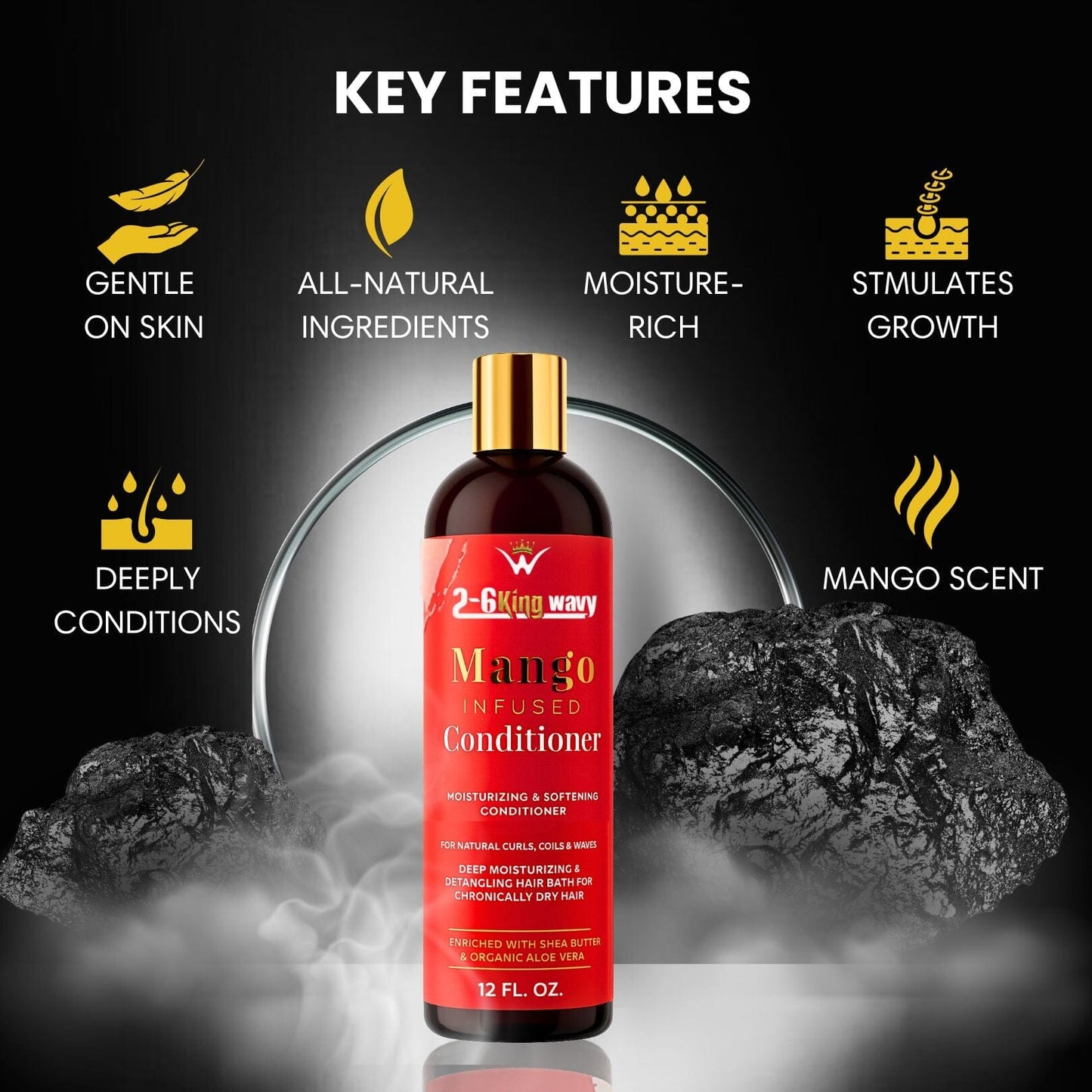 Mango Moisturizing Conditioner for Soft, Manageable Hair