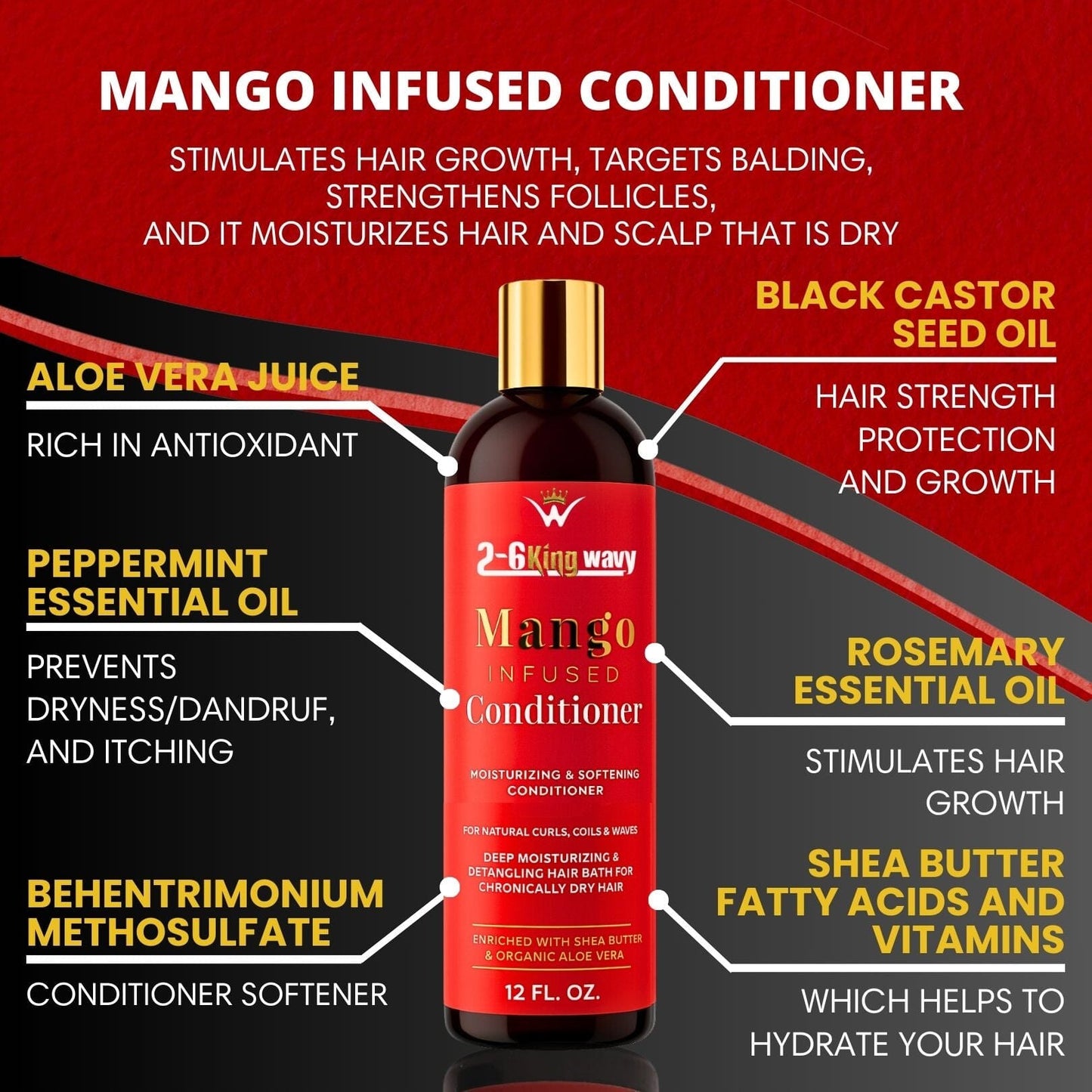 Mango Moisturizing Conditioner for Soft, Manageable Hair