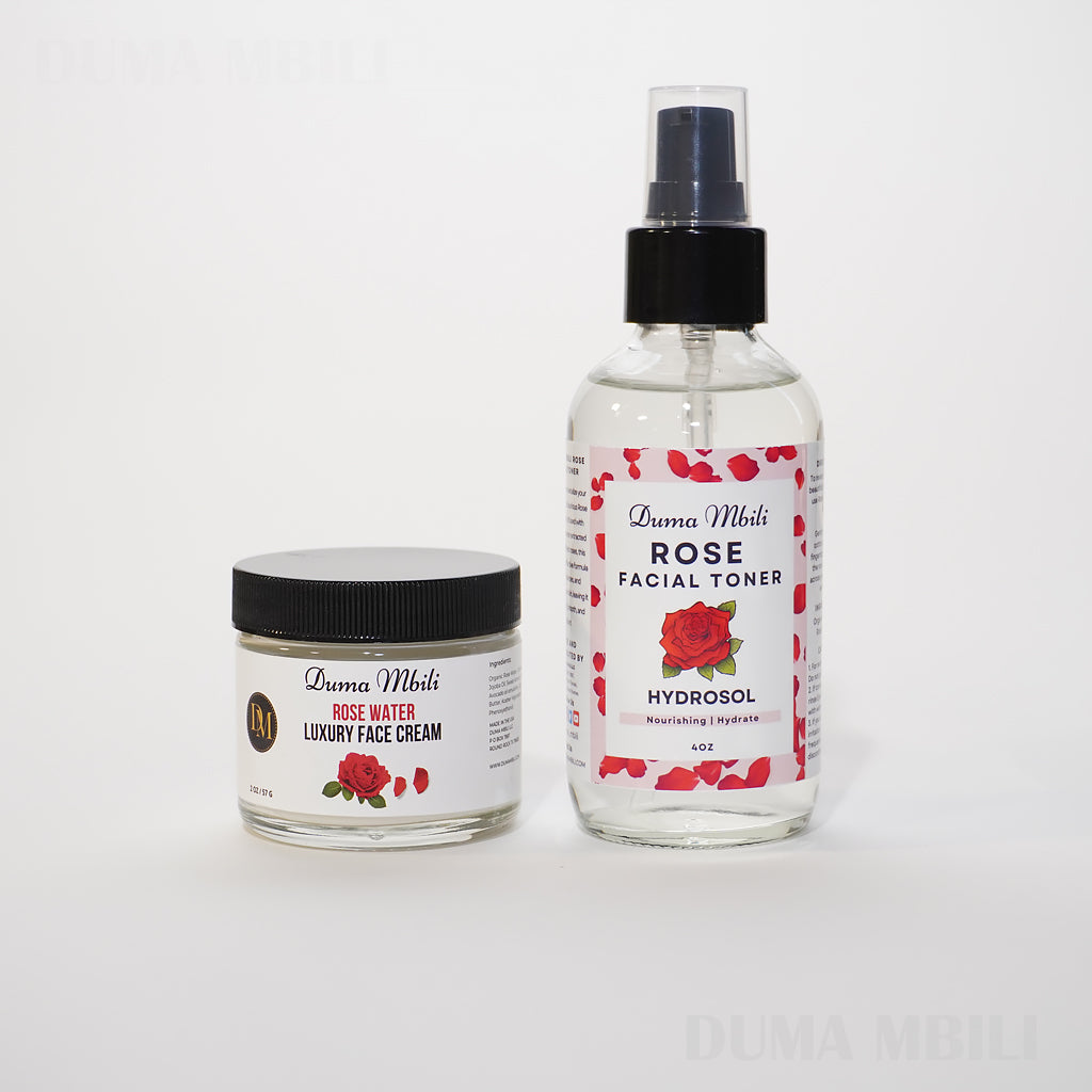 Rose Water Toner and Face Cream BUNDLE
