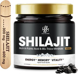 Pure Himalayan Shilajit Resin – Gold Grade | Organic | 85+ Trace Minerals & Fulvic Acid | 60g Jar | 600mg Serving