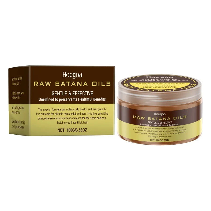 Raw Organic Batana Oil Blend – With Ginger Extract, Jojoba Oil, Ginseng Extract, Palm Oil & Sweet Almond Oil | 3.5 oz
