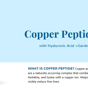 Anti-aging face serum with copper peptides