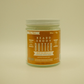 Bay rum tallow beard and body butter for men in glass jar