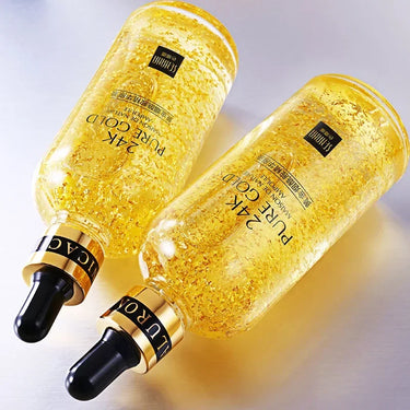 Brightening serum with hyaluronic acid and 24K gold