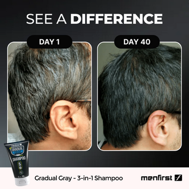 Men’s shampoo to cover gray hair gradually