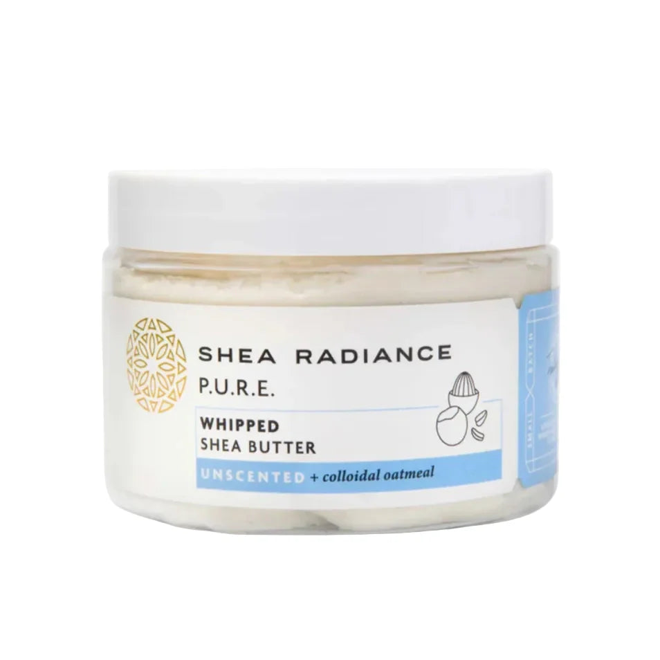 Whipped Shea Body Butter with Colloidal Oatmeal for Dry and Sensitive Skin - WARM WEATHER WARNING