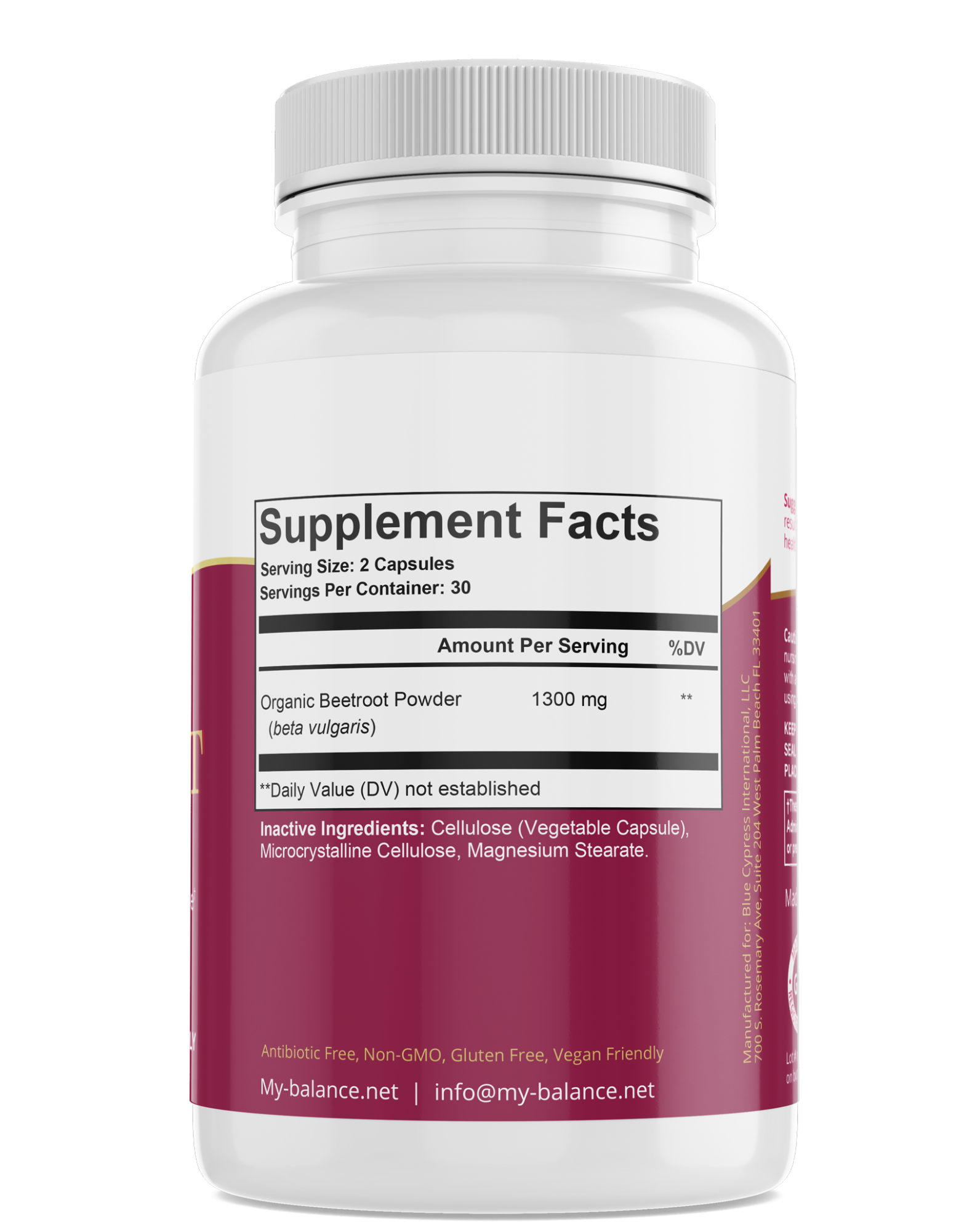 Beetroot "Vibrant Superfood" 60 Capsules