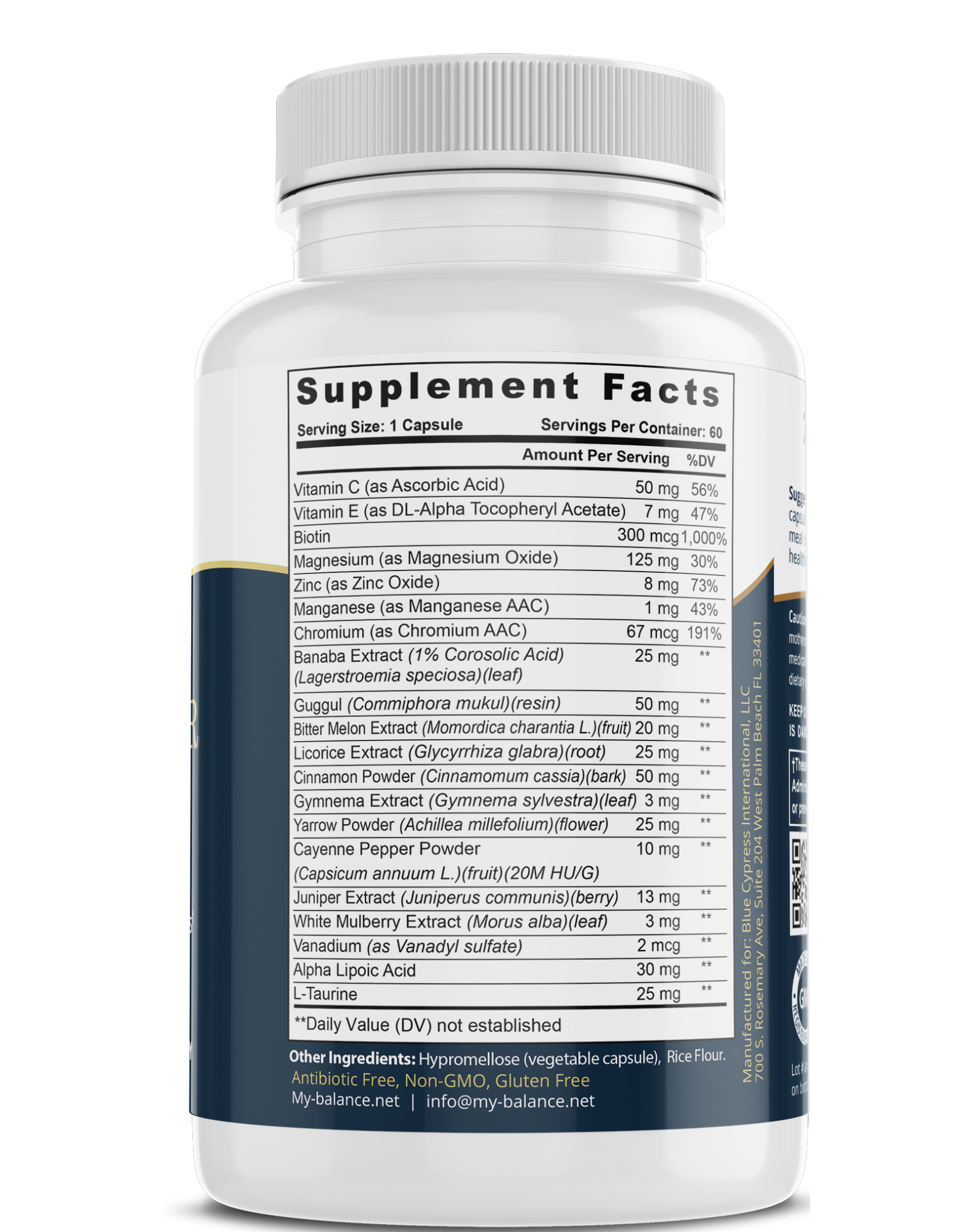 Blood Sugar Control Supplement Maintain Balanced Blood Sugar Levels