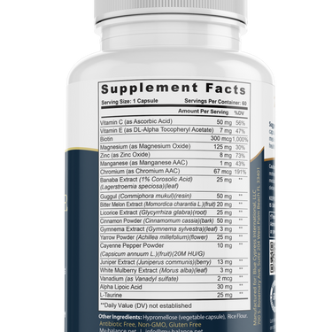 Blood Sugar Control Supplement Maintain Balanced Blood Sugar Levels